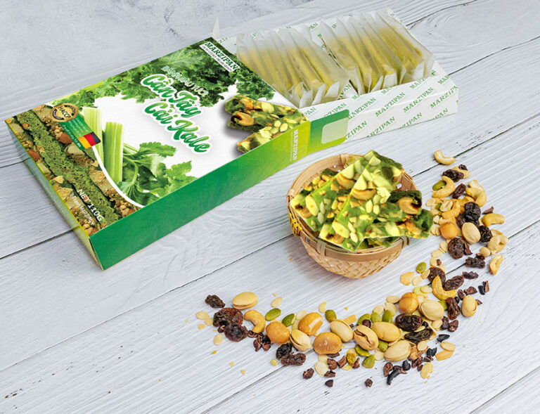 healthy granola celery and kale