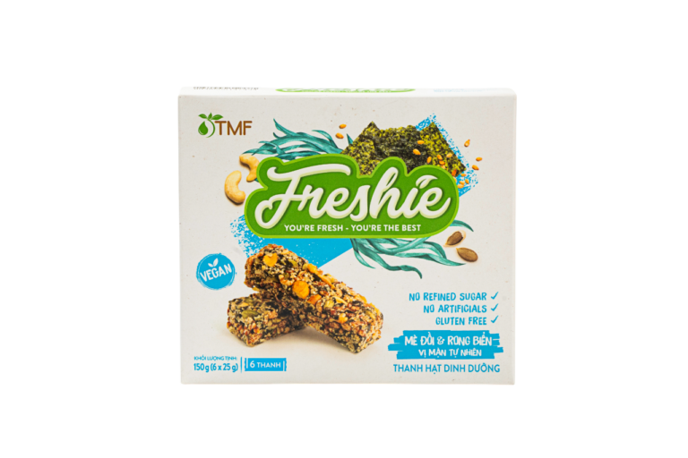 freshie nutritional bar with sesame and seaweed flavor
