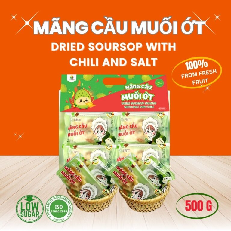 soft dried salt & chili soursop 500g