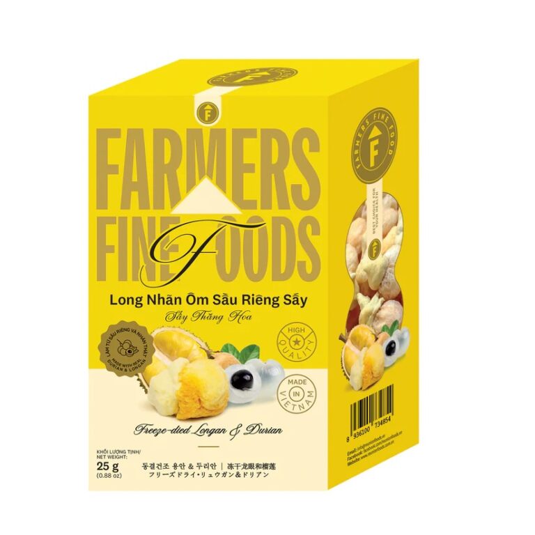 freeze dried longan & durian farmers fine foods 25 g (paper box)